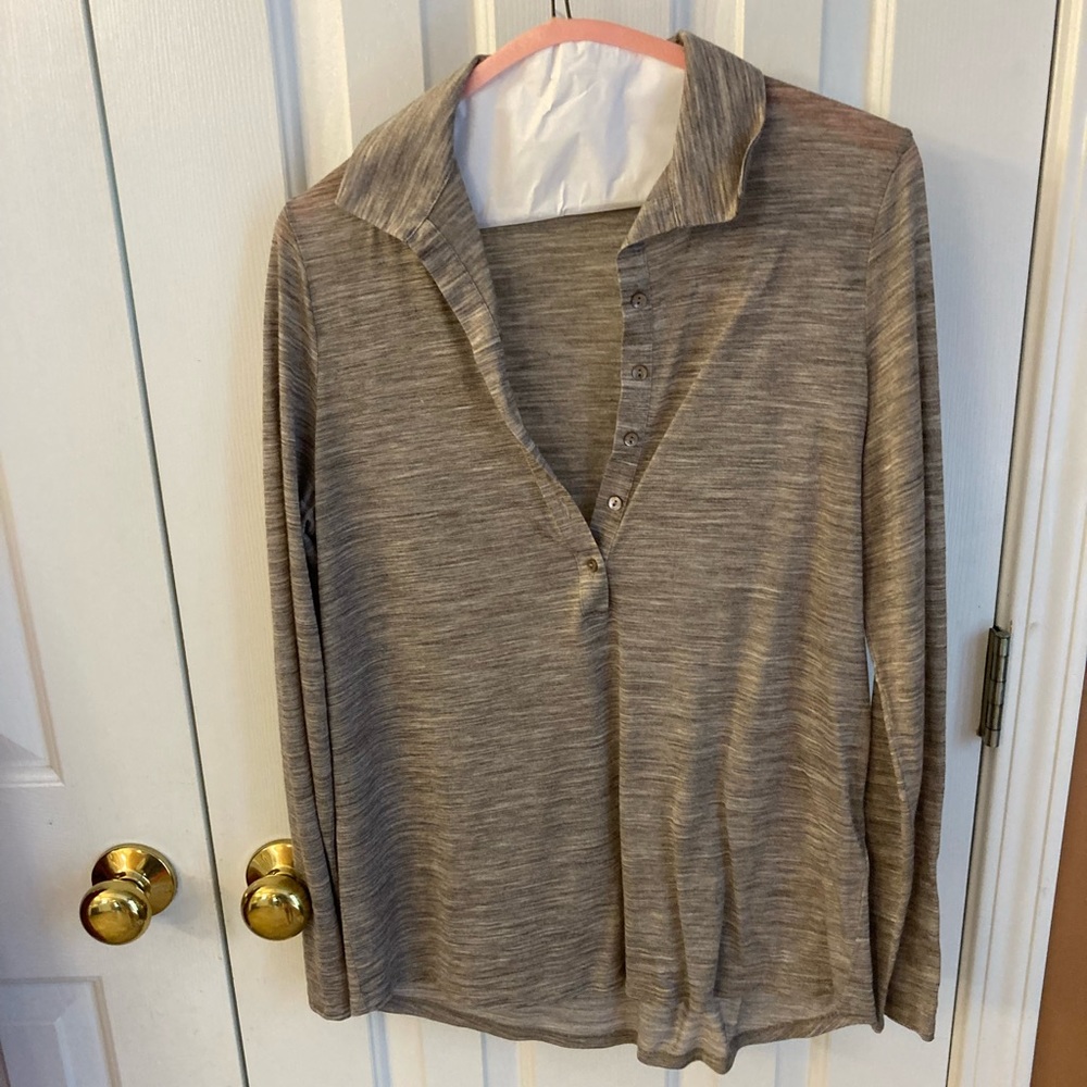 Massimo Dutti, Long Sleeve, Women’s XS, Tan